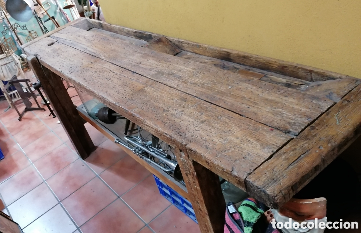 Antig&uuml;edades: Gran banco de trabajo - Foto 3
