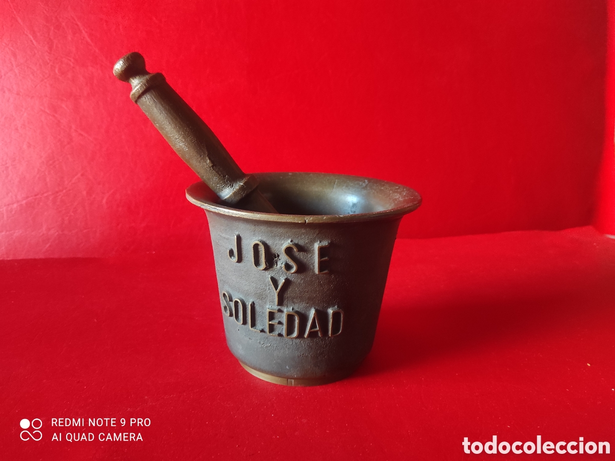 Antig&uuml;edades: Mortero o almirez en bronce - Foto 4