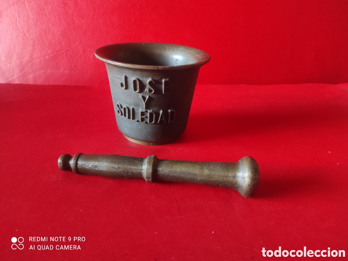 Antig&uuml;edades: Mortero o almirez en bronce - Foto 5