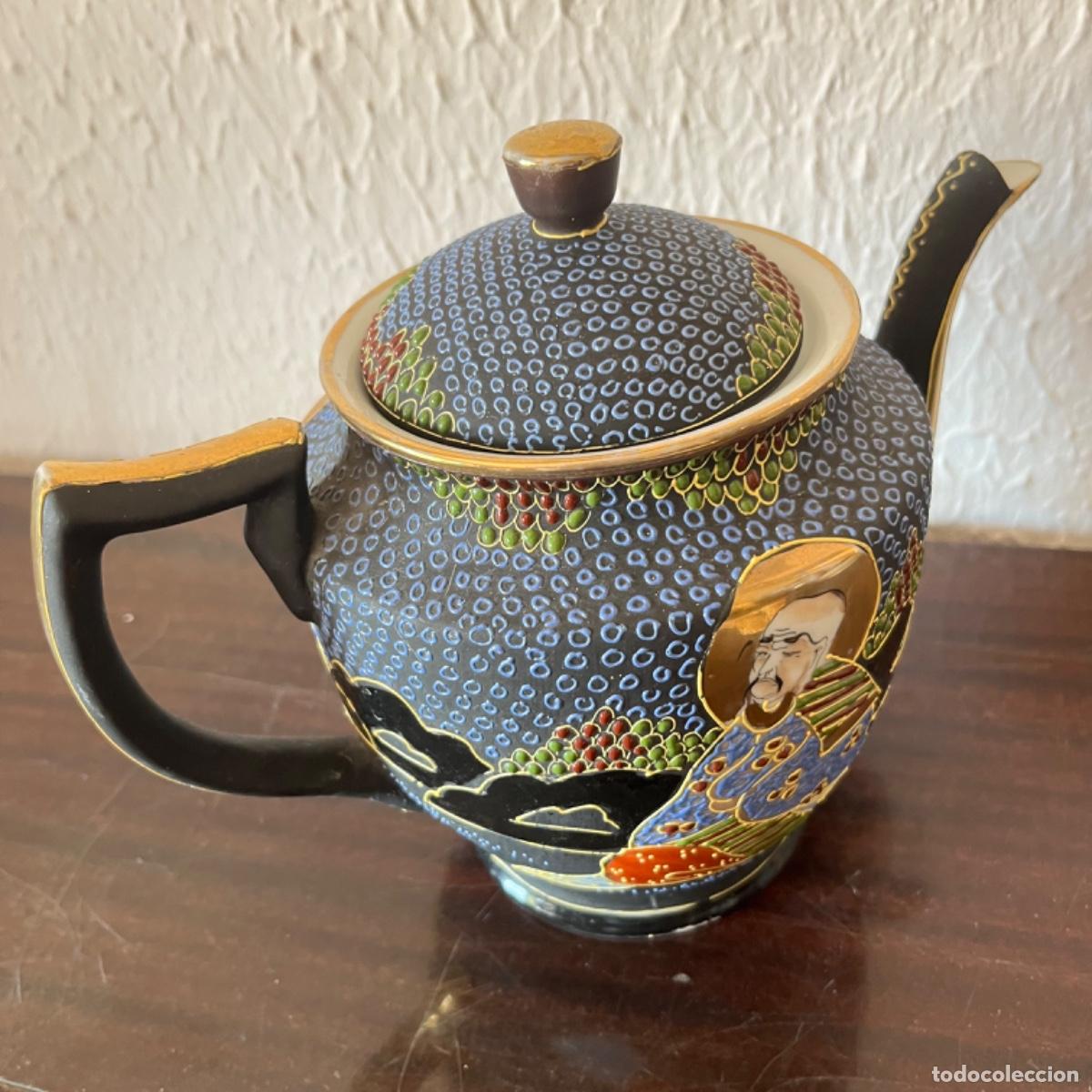 Antig&uuml;edades: Tetera Satsuma azul colecci&oacute;n - Foto 3