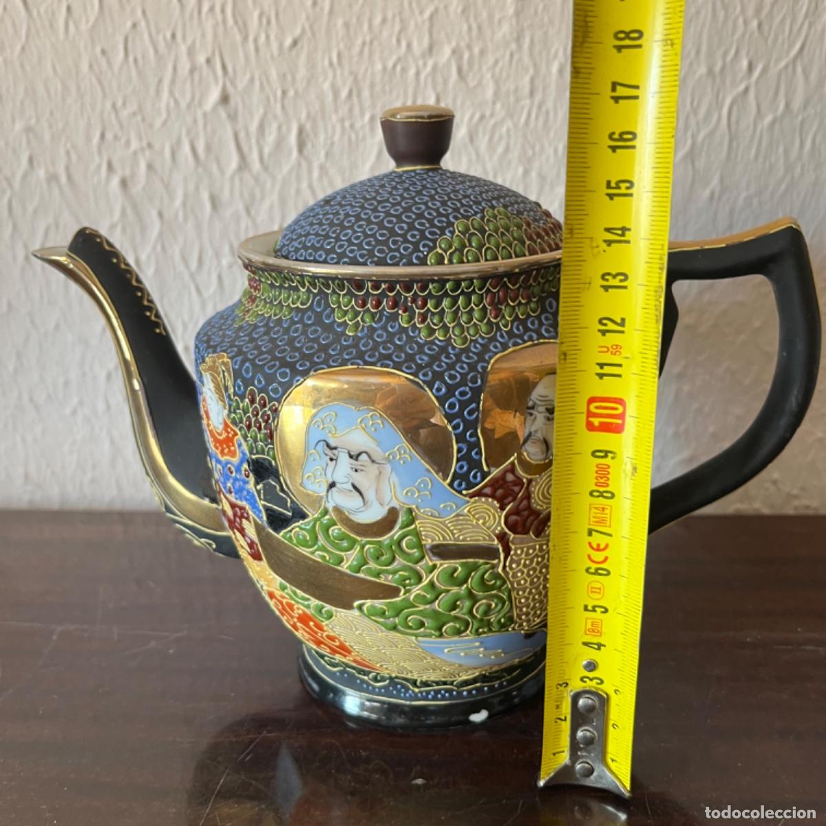 Antig&uuml;edades: Tetera Satsuma azul colecci&oacute;n - Foto 4