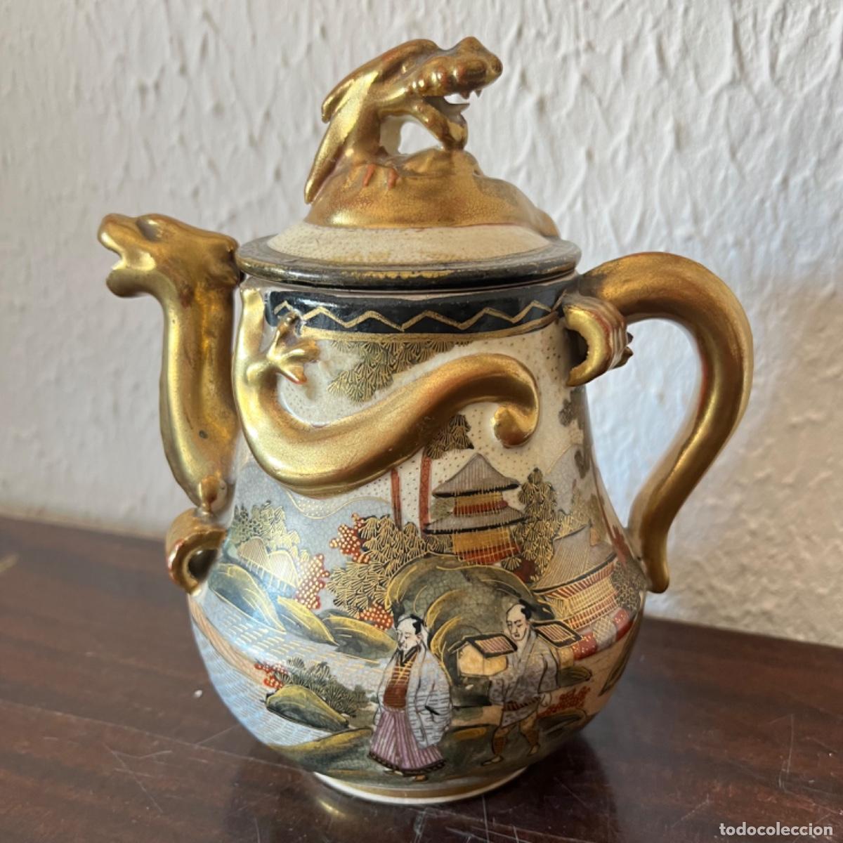 Antig&uuml;edades: Tetera Satsuma en forma de drag&oacute;n - Foto 1