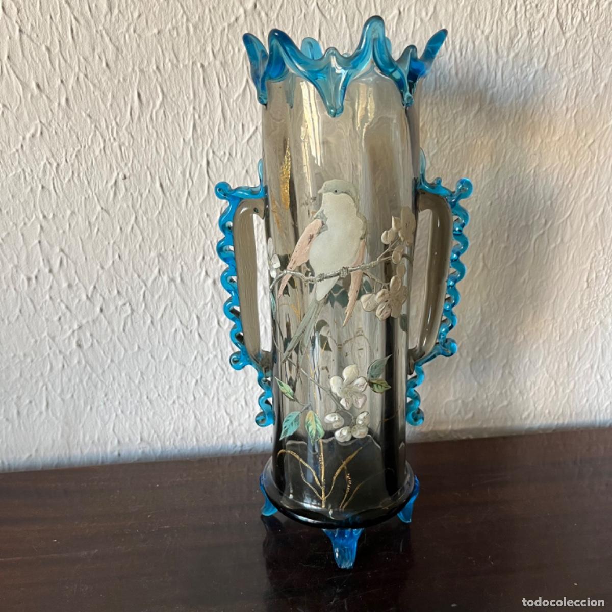 Antig&uuml;edades: Jarra modernista azul - Foto 2