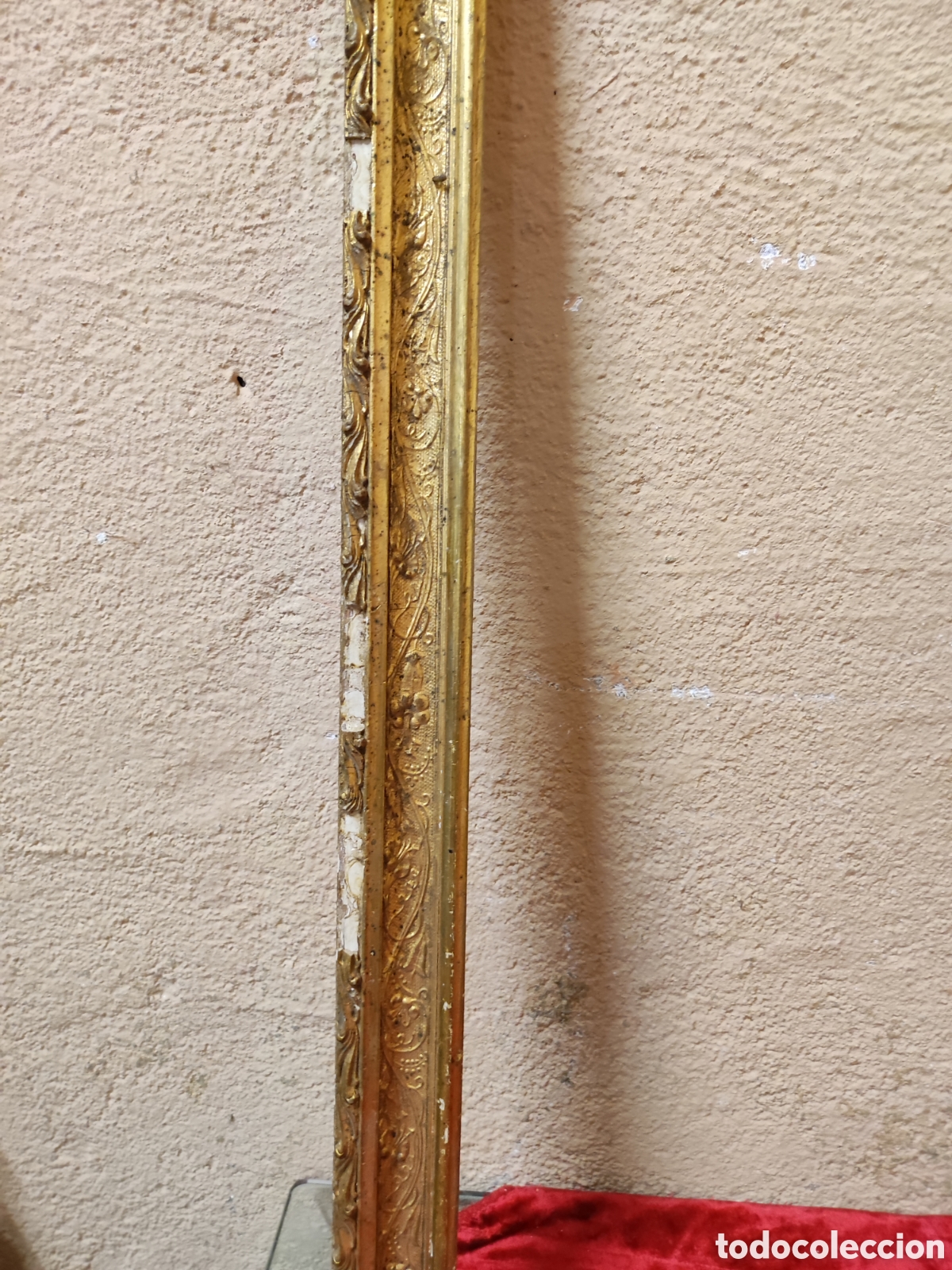 Antig&uuml;edades: Marco madera y pasta. - Foto 2