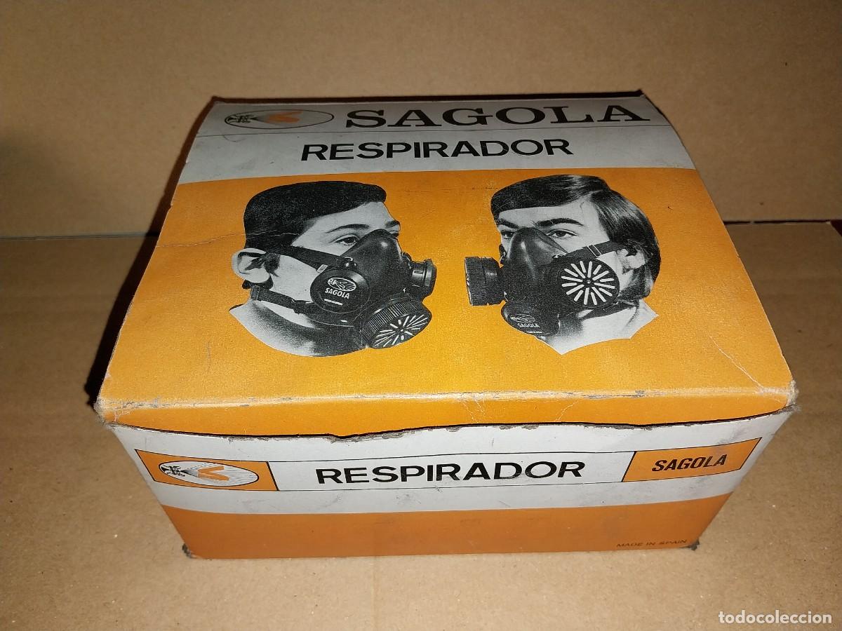 Antiquit&eacute;s: M&aacute;scara de Gas Sagola. Made in Spain. A&ntilde;o 1981