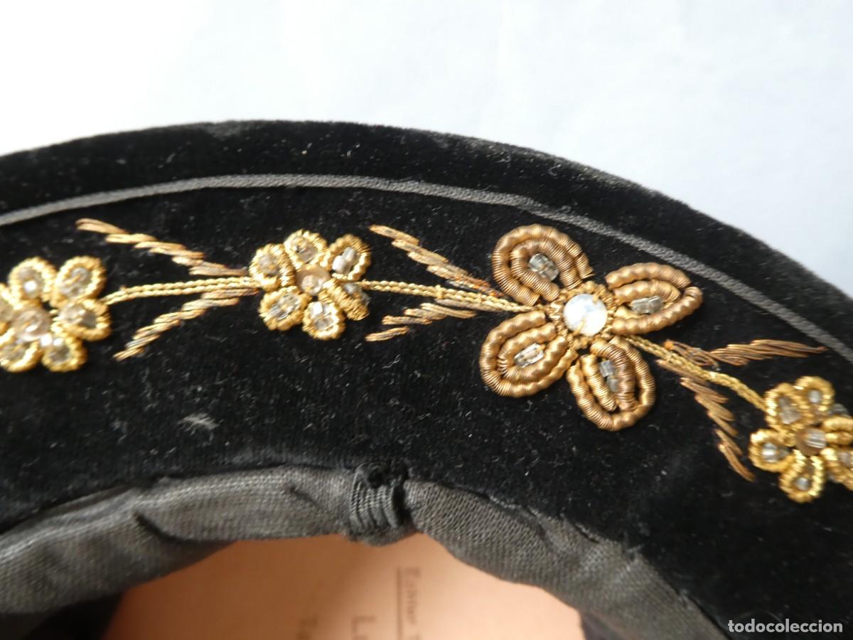 Antig&uuml;edades: SOMBRERO DE TERCIOPELO S.XIX - Foto 9
