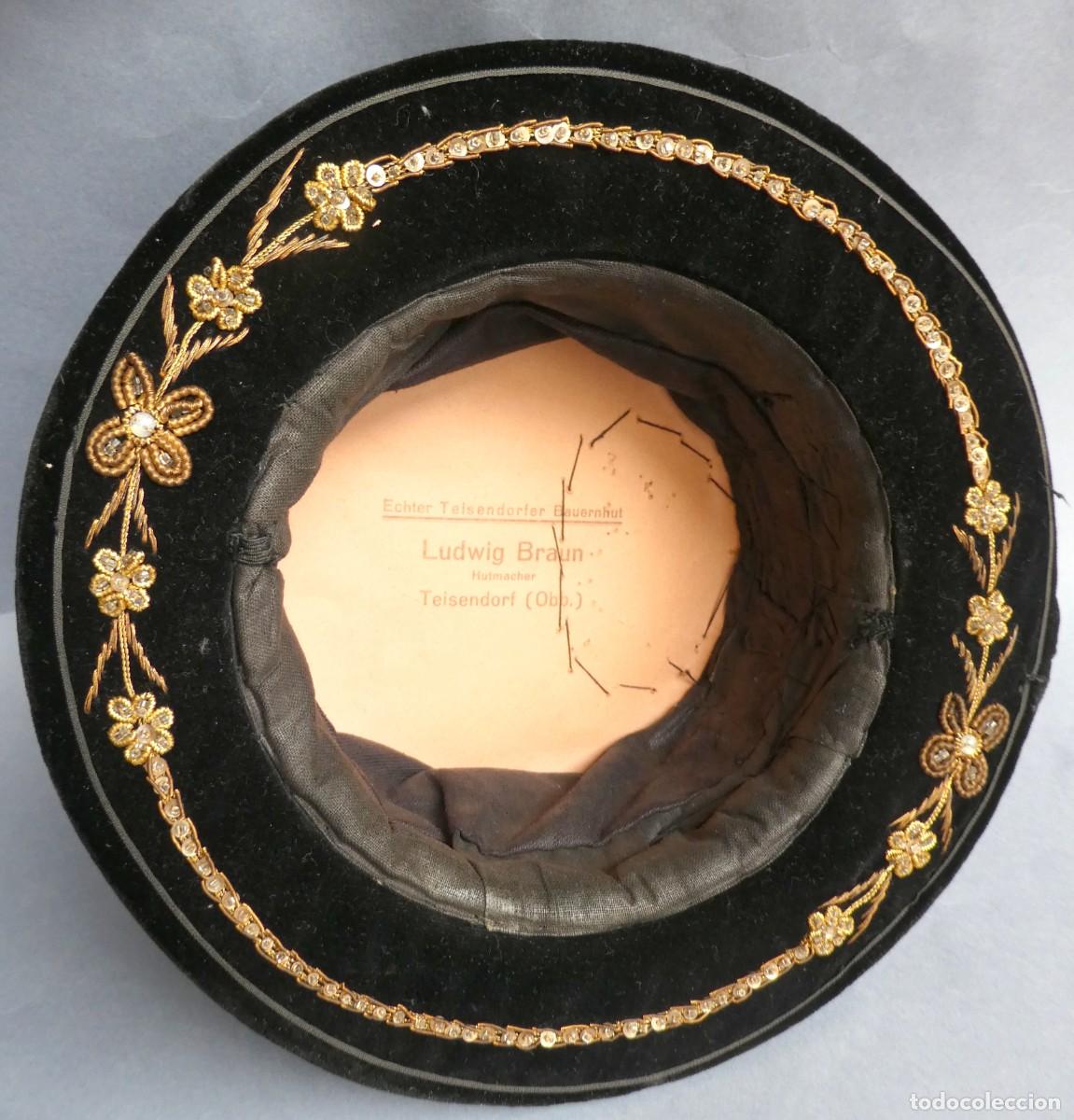 Antig&uuml;edades: SOMBRERO DE TERCIOPELO S.XIX - Foto 12