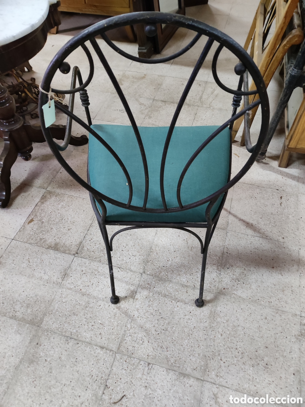 Antig&uuml;edades: Sill&oacute;n en hierro forja - Foto 4