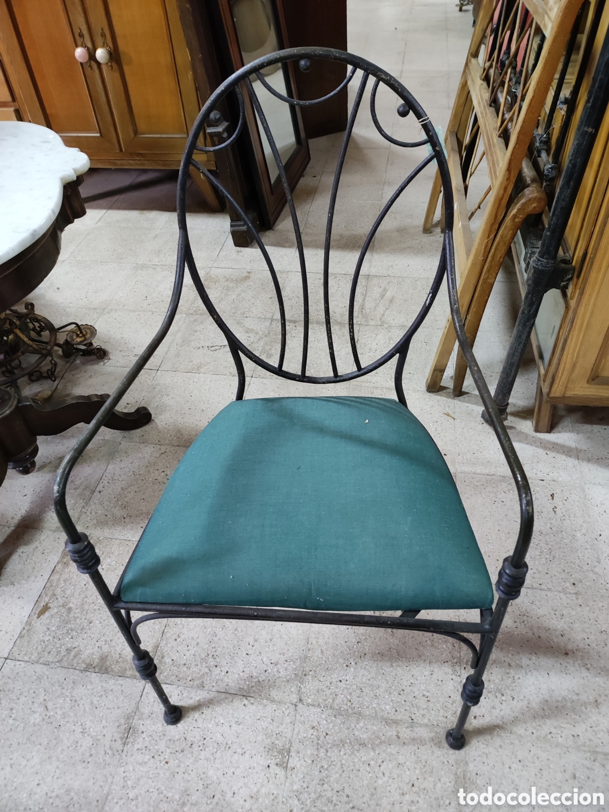 Antig&uuml;edades: Sill&oacute;n en hierro forja - Foto 1