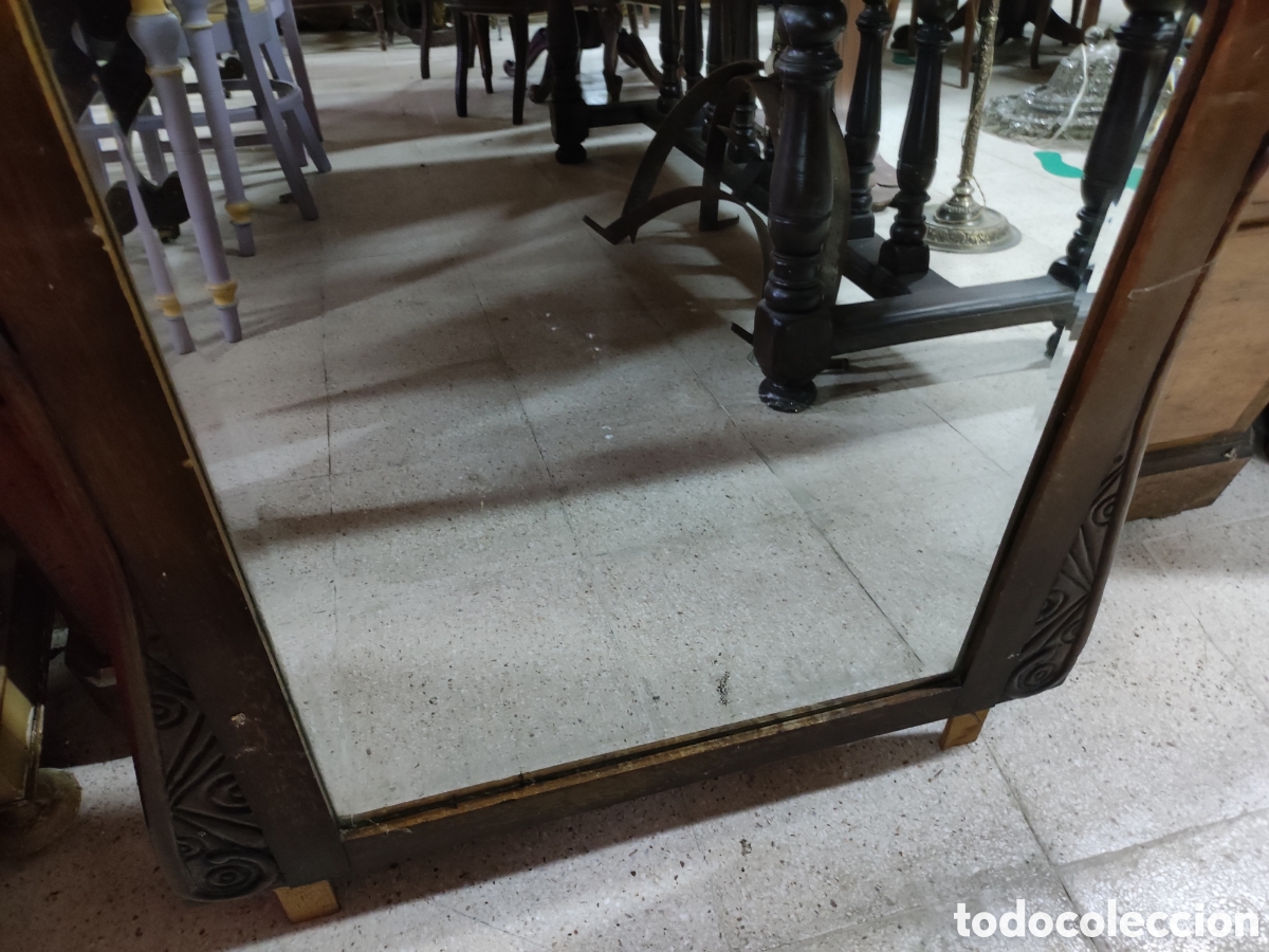 Antig&uuml;edades: Espejo marco madera estilo deco - Foto 3