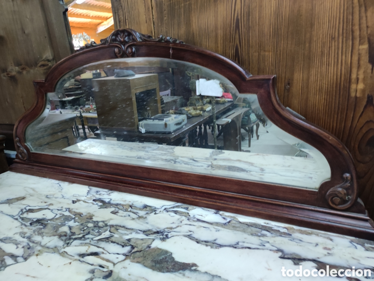 Antig&uuml;edades: Aparador con luna biselada - Foto 5