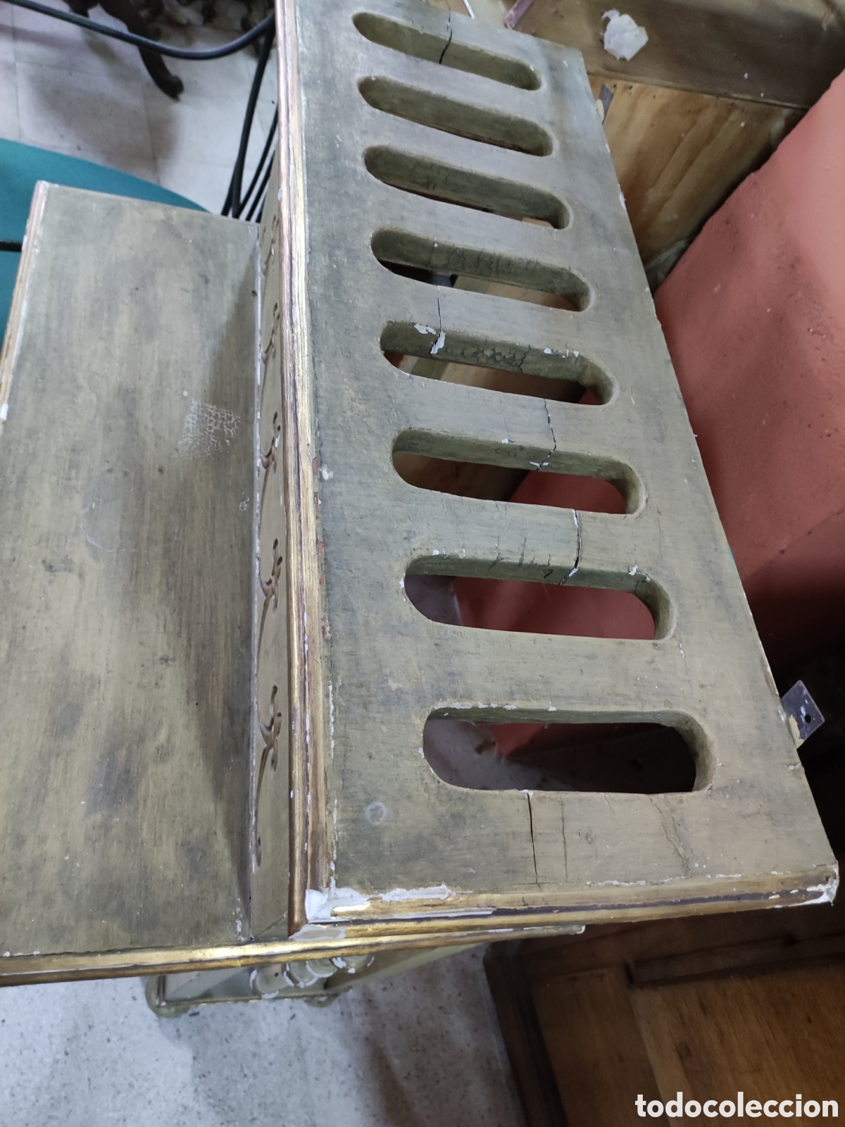 Antig&uuml;edades: Mueble consola policromado. - Foto 3
