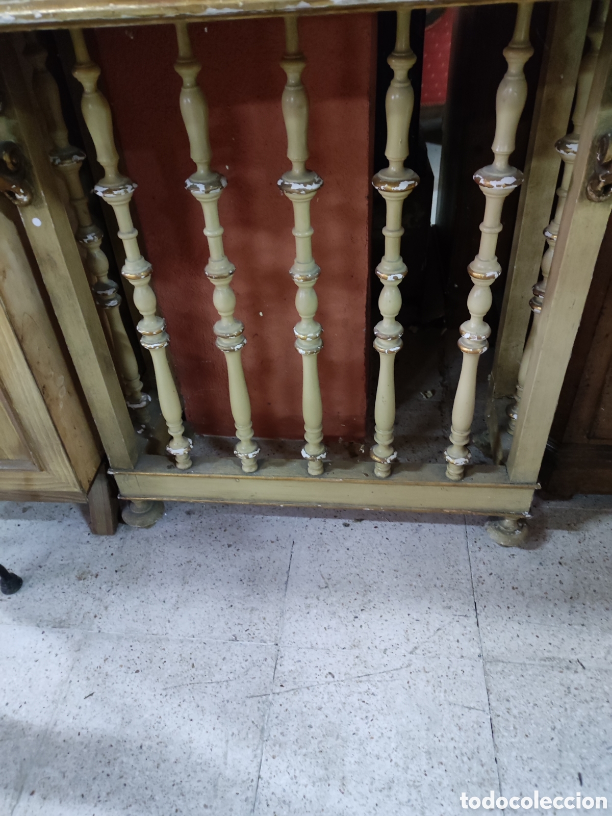 Antig&uuml;edades: Mueble consola policromado. - Foto 5