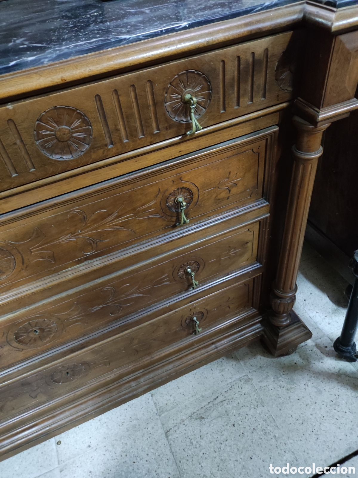 Antig&uuml;edades: C&oacute;moda tocador de estilo italiano - Foto 6