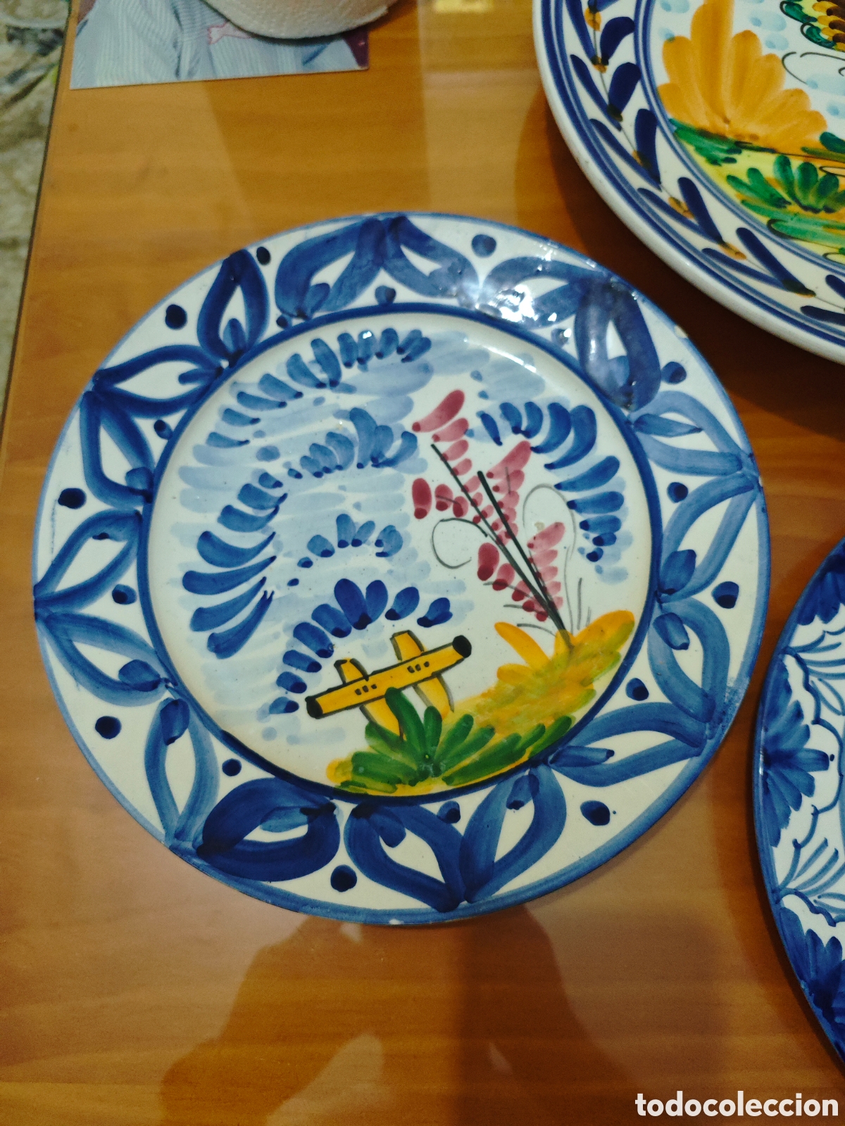 Antig&uuml;edades: Lote de 6 Platos de Ceramica. - Foto 5