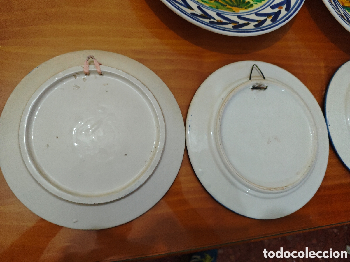 Antig&uuml;edades: Lote de 6 Platos de Ceramica. - Foto 6