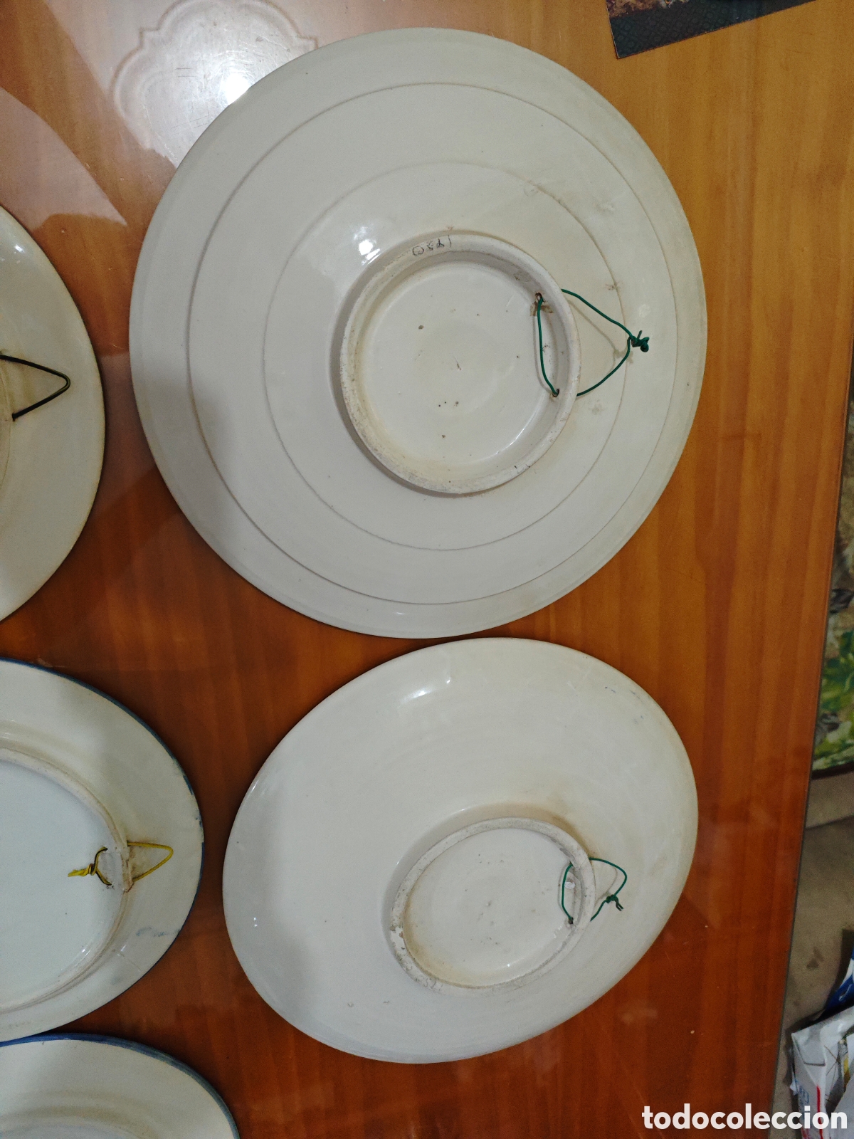 Antig&uuml;edades: Lote de 6 Platos de Ceramica. - Foto 8