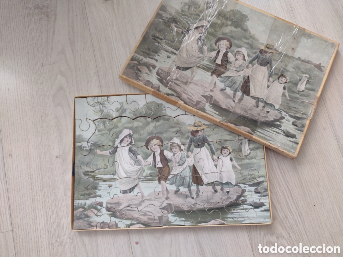 Antig&uuml;edades: Puzzle antiguo de 1920 aproximadamente - Foto 1
