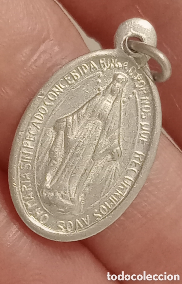 Antig&uuml;edades: ANT&Iacute;GUA MEDALLA VIRGEN MAR&Iacute;A - Foto 3