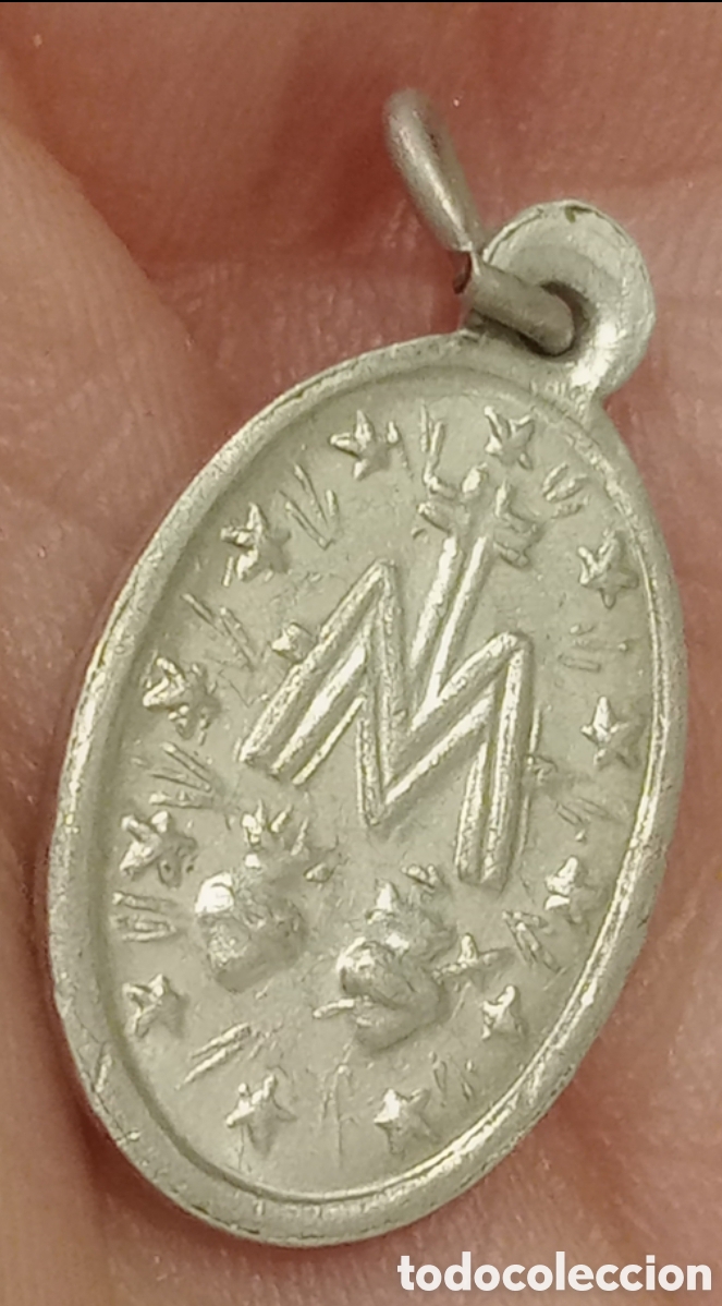 Antig&uuml;edades: ANT&Iacute;GUA MEDALLA VIRGEN MAR&Iacute;A - Foto 5