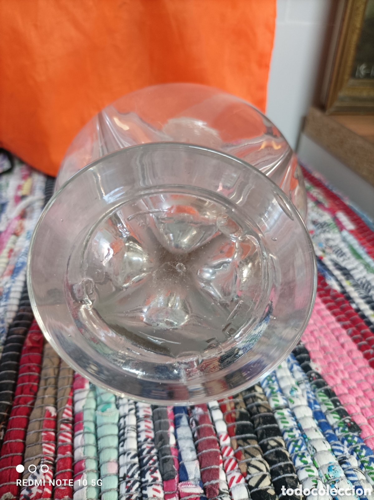 Antig&uuml;edades: Botella de cristal con 4 compartimentos - Foto 2