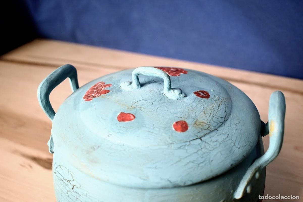 Antig&uuml;edades: ANTIGUA OLLA RESTAURADA Y DECORADA - Foto 6