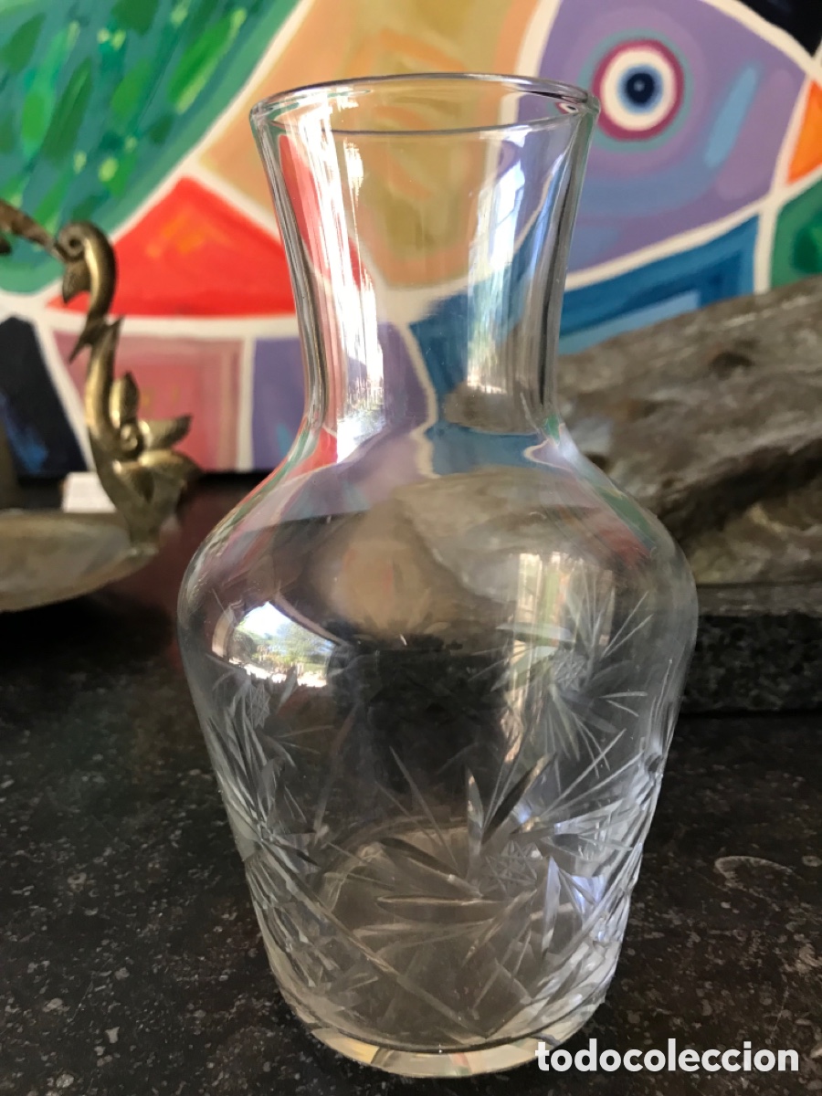 Antig&uuml;edades: Jarron Cristal tallado - Foto 1