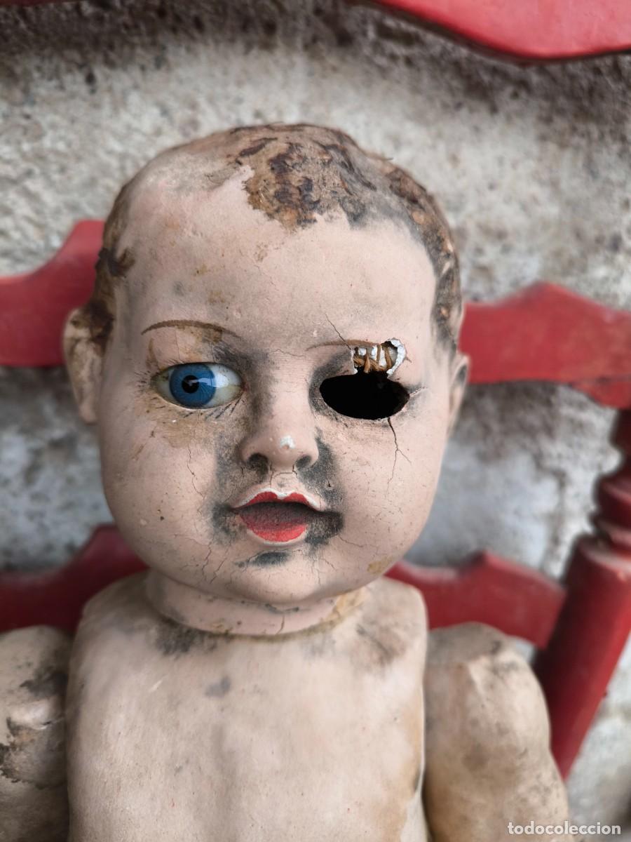 Antig&uuml;edades: MUY ANTIGUO MU&Ntilde;ECO A&Ntilde;O 1900 - Foto 2