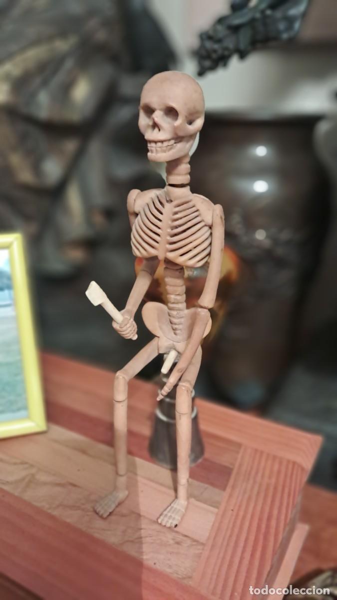 Antig&uuml;edades: Esqueleto de cornamenta antiguo articulado - Foto 2