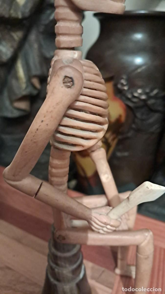 Antig&uuml;edades: Esqueleto de cornamenta antiguo articulado - Foto 11