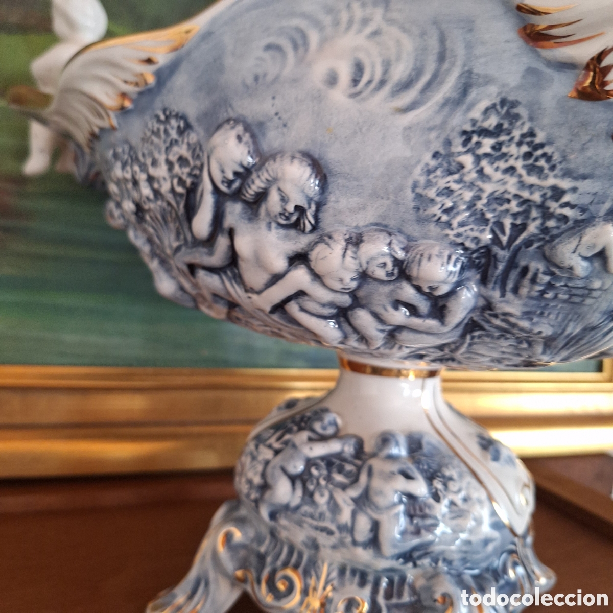 Antig&uuml;edades: Centro de porcelana Capodimonte - Foto 3