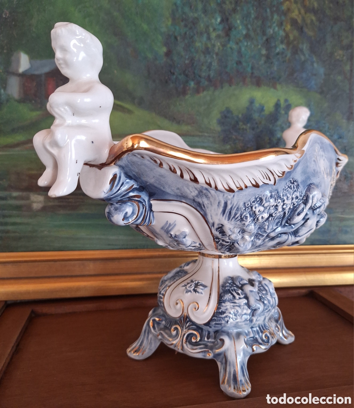 Antig&uuml;edades: Centro de porcelana Capodimonte - Foto 4