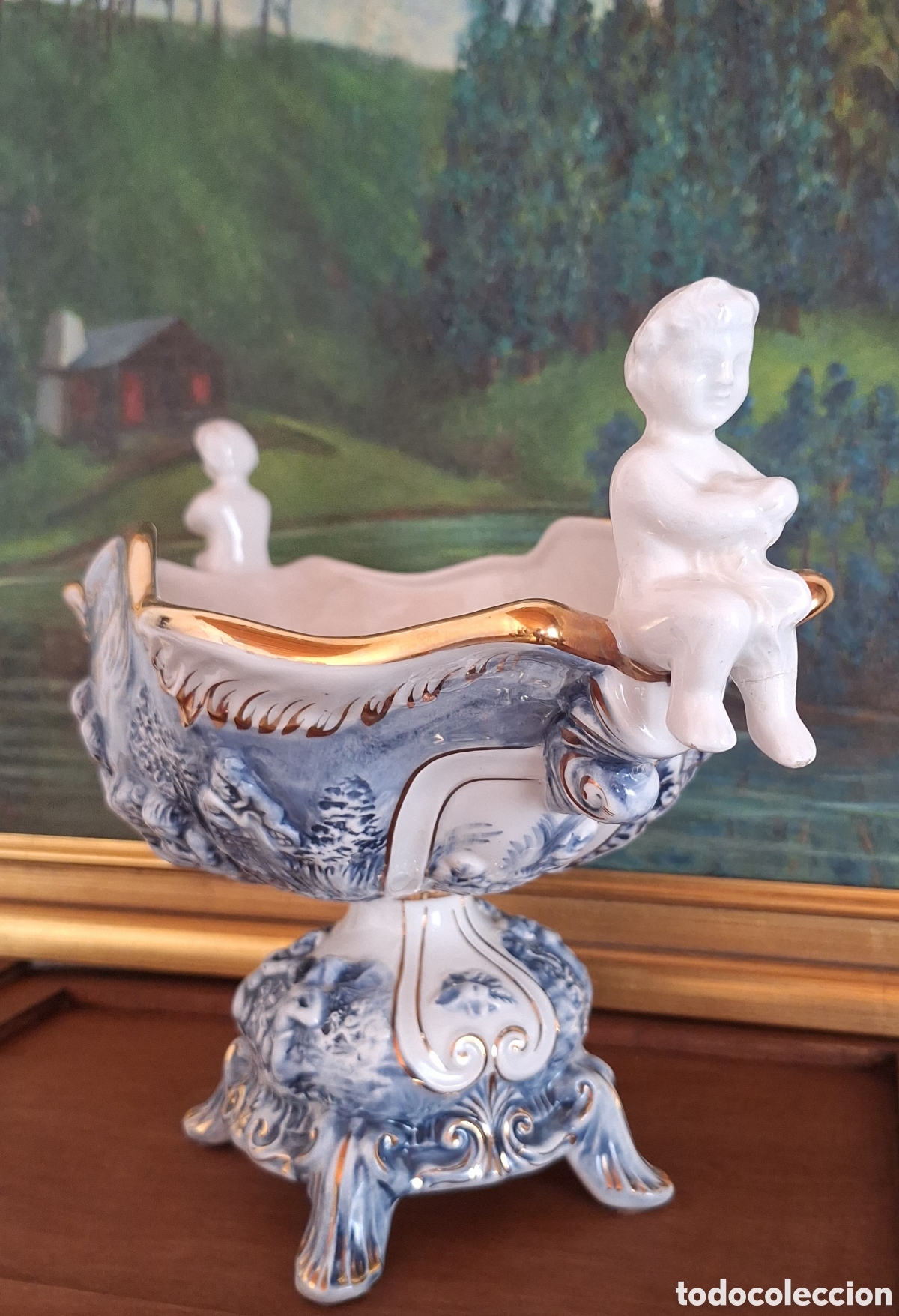 Antig&uuml;edades: Centro de porcelana Capodimonte - Foto 7