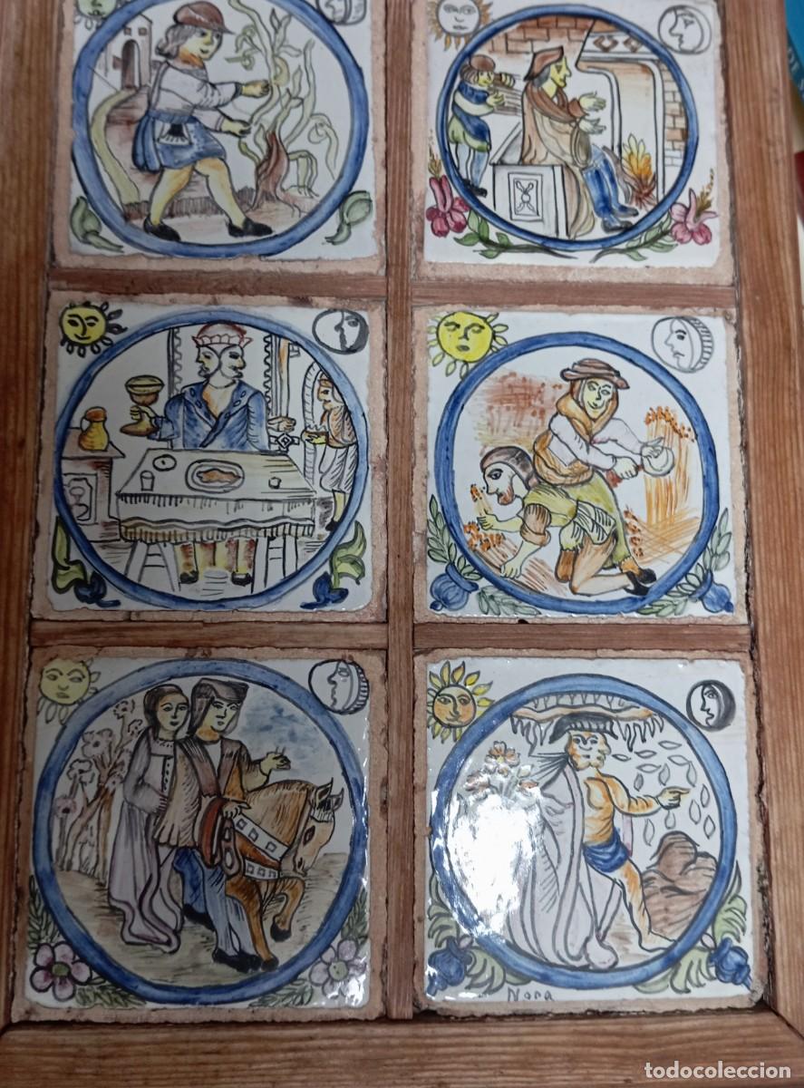 Antig&uuml;edades: PANEL REALIZADO CON 6 LADRILLOS &rdquo;SOCARRATS&rdquo; - Foto 1