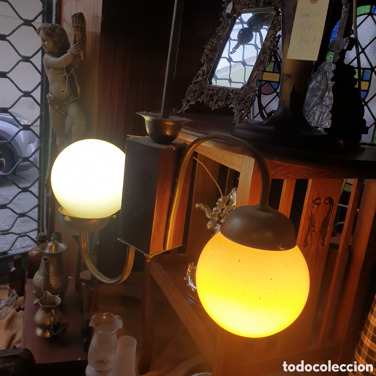 Antig&uuml;edades: L&aacute;mpara de techo a&ntilde;os 20 - Foto 1
