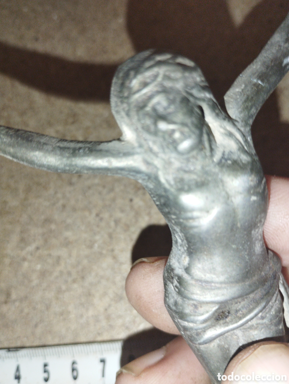 Antig&uuml;edades: Cristo en metal a&ntilde;os 20 - Foto 2