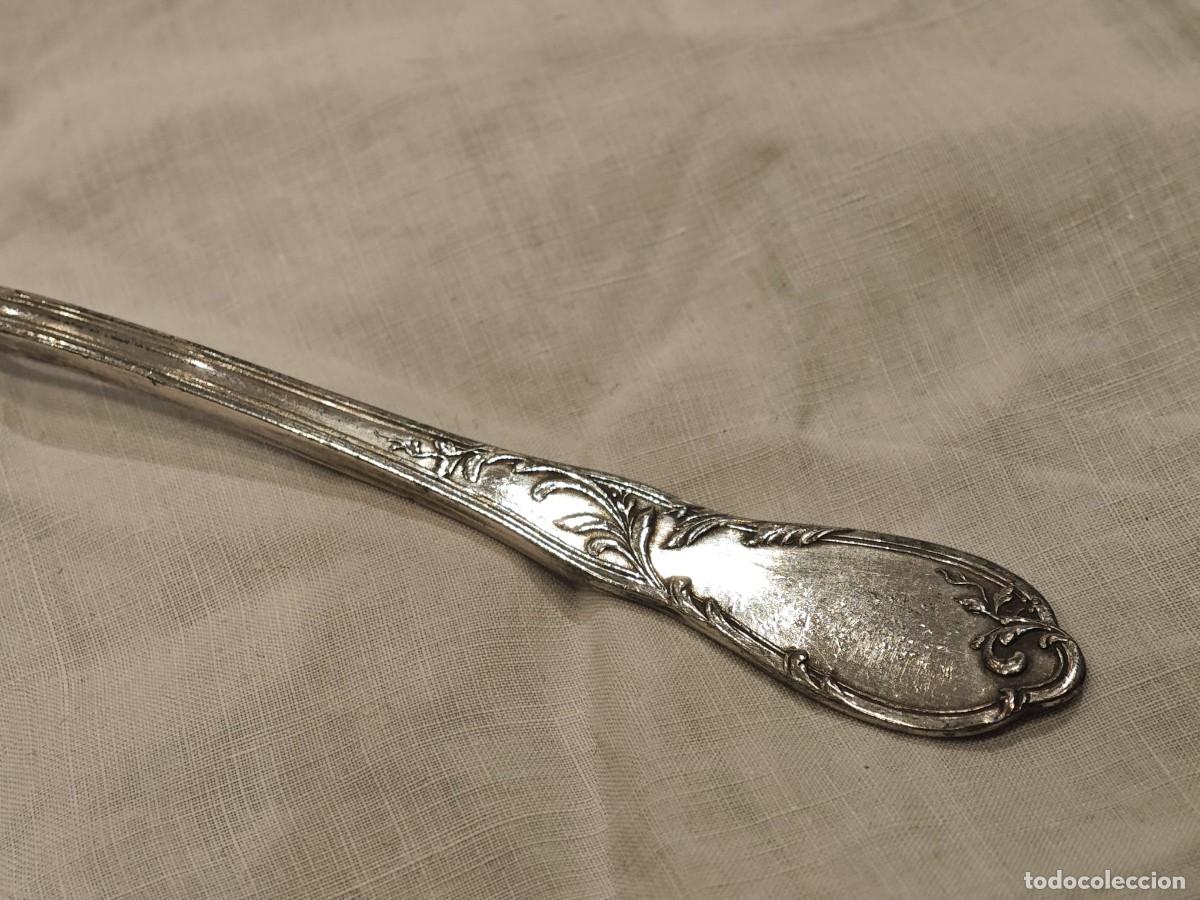 Antig&uuml;edades: 12 cucharas postre / cucharitas ba&ntilde;o plata - Foto 8