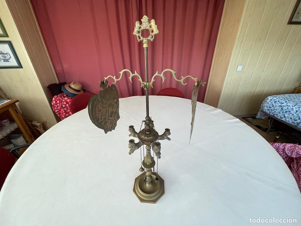 Antig&uuml;edades: LAMPARA ANTIGUA DE ACEITE Y MECHA - Foto 1