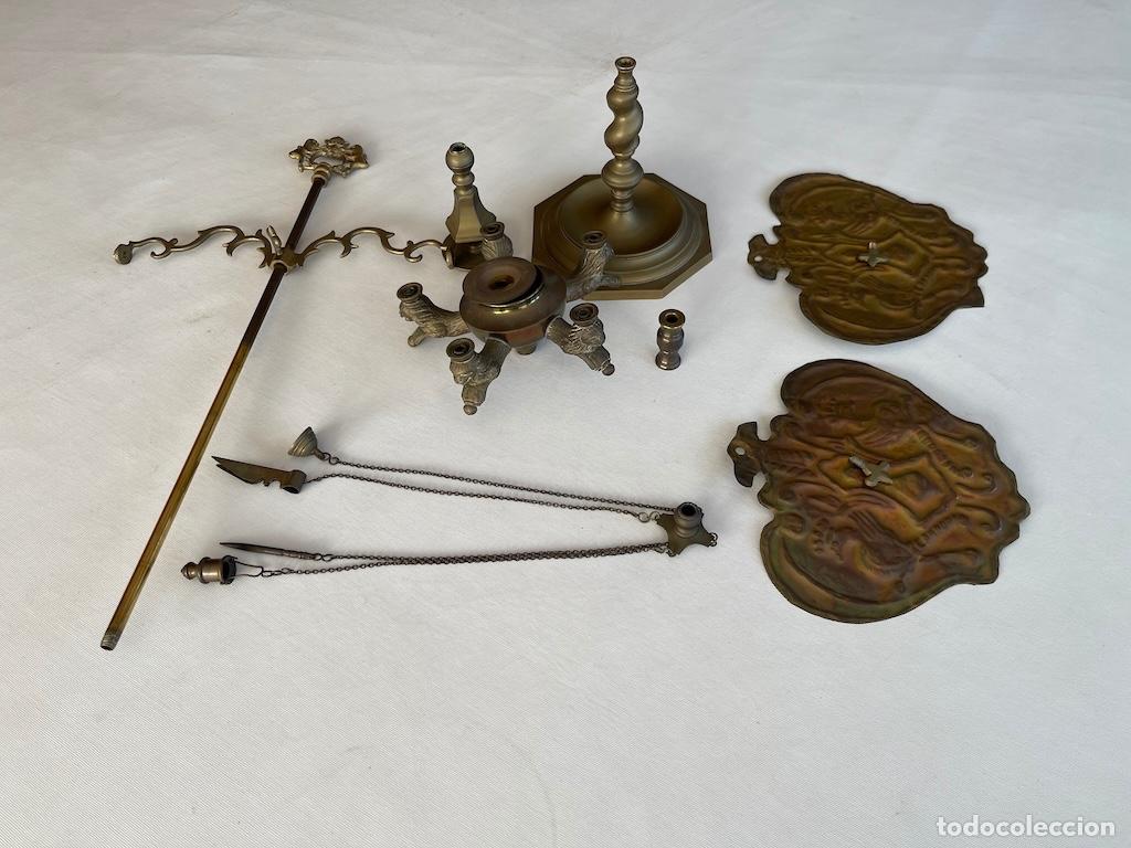 Antig&uuml;edades: LAMPARA ANTIGUA DE ACEITE Y MECHA - Foto 2