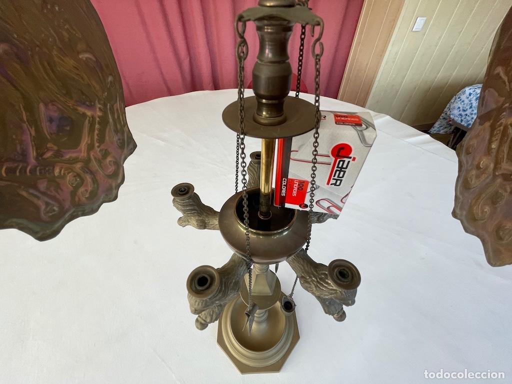 Antig&uuml;edades: LAMPARA ANTIGUA DE ACEITE Y MECHA - Foto 4