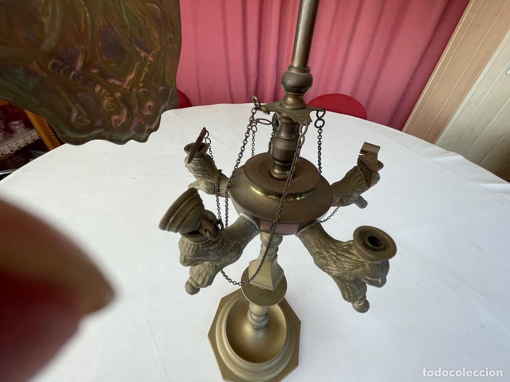 Antig&uuml;edades: LAMPARA ANTIGUA DE ACEITE Y MECHA - Foto 5