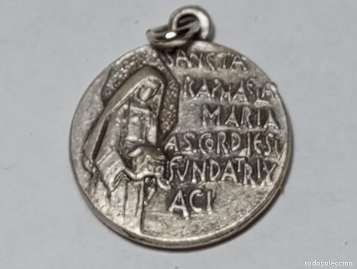 Antiquit&eacute;s: ANTIGUA MEDALLA RELIQUIA RELICARIO DE SANTA RAPHAELA MARIA A&Ntilde;OS 50