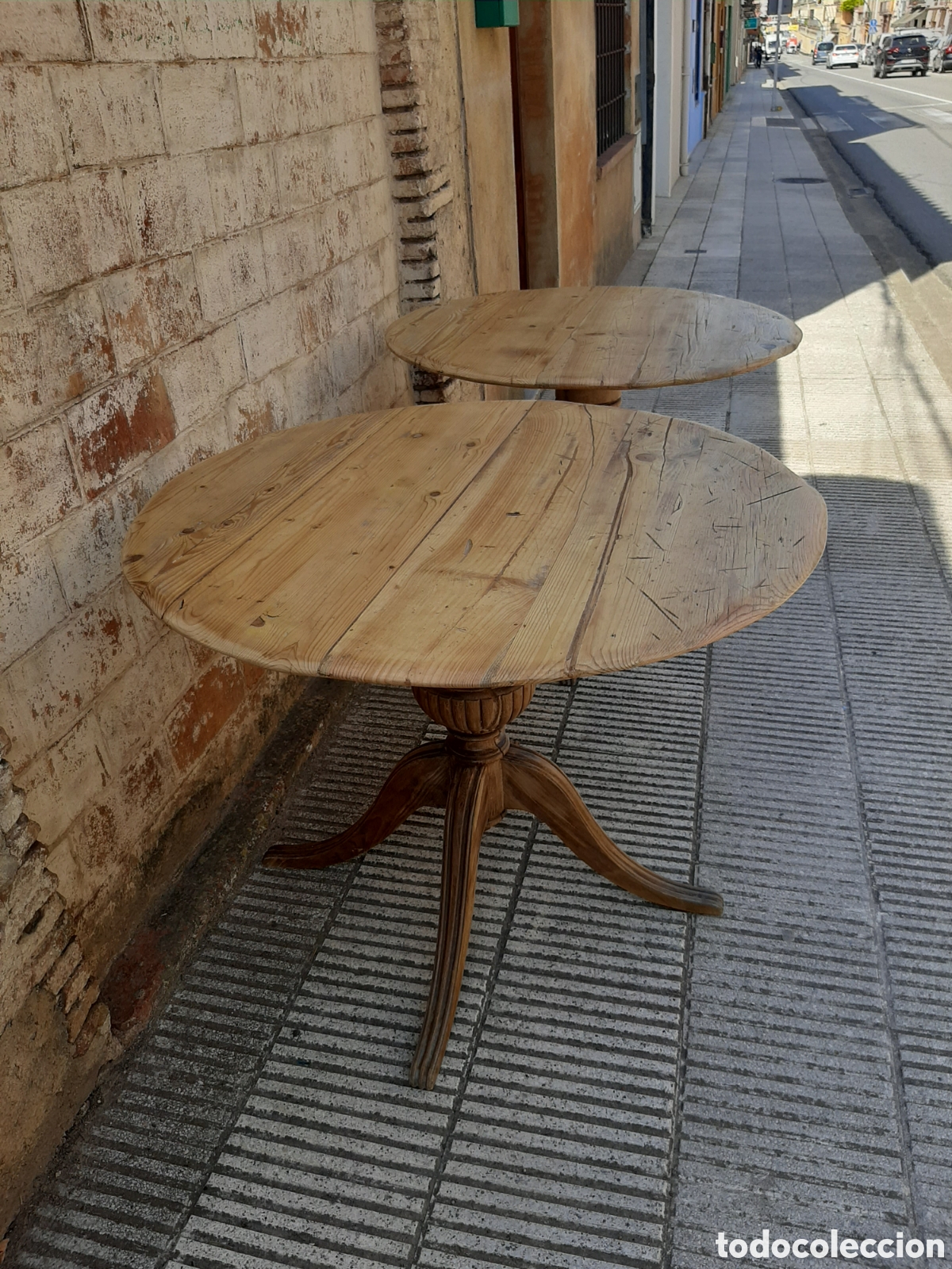 Antig&uuml;edades: Mesa antigua redonda - Foto 4