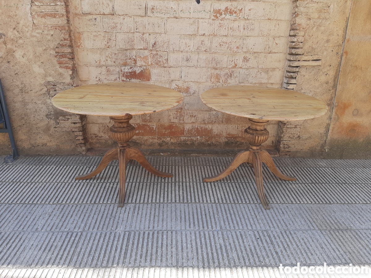 Antig&uuml;edades: Mesa antigua redonda - Foto 6