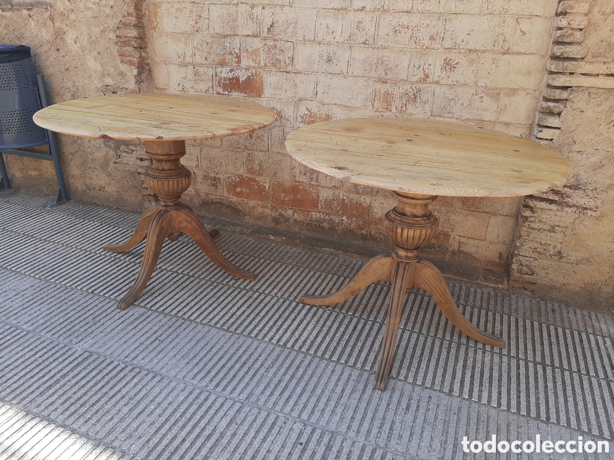 Antig&uuml;edades: Mesa antigua redonda - Foto 1