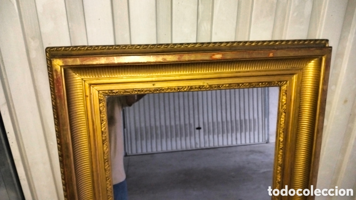 Antig&uuml;edades: Espejo muy antiguo de madera - Foto 3