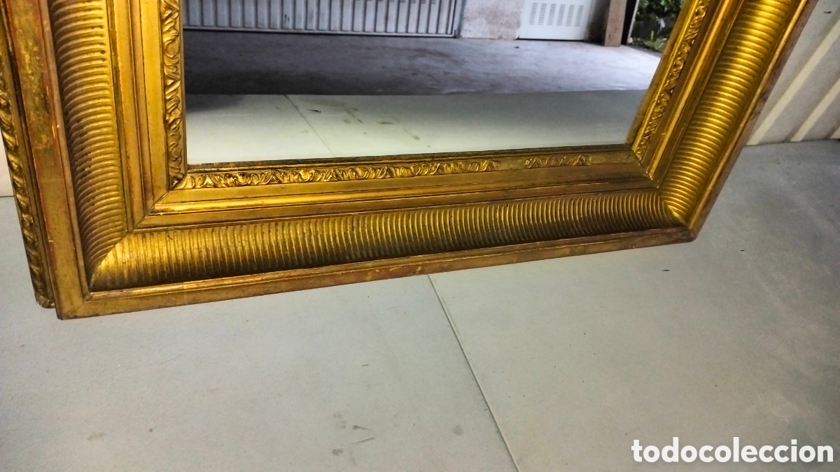 Antig&uuml;edades: Espejo muy antiguo de madera - Foto 8