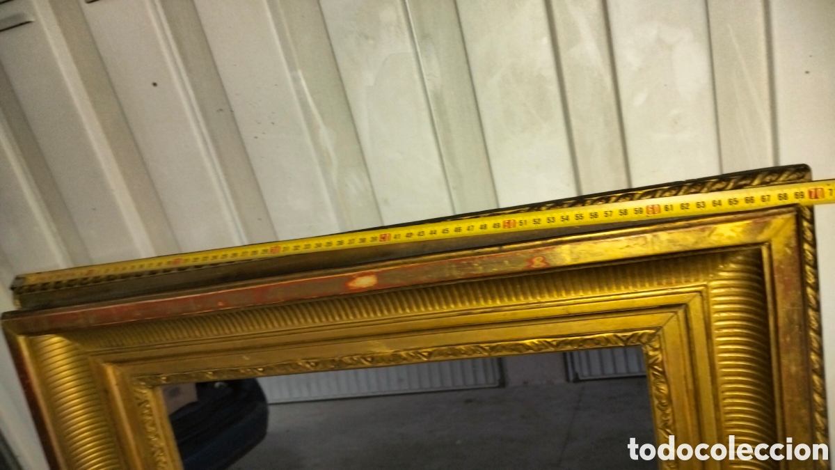 Antig&uuml;edades: Espejo muy antiguo de madera - Foto 10