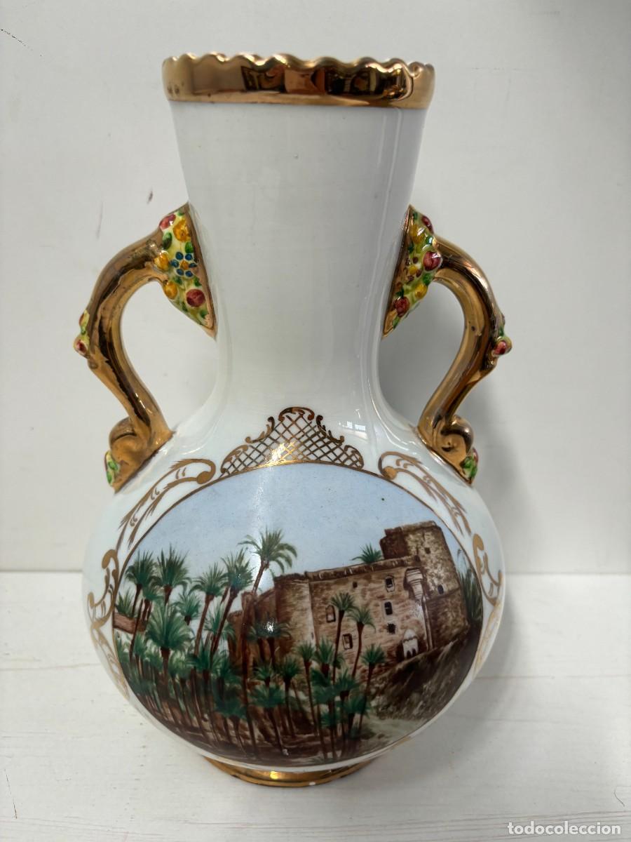 Antig&uuml;edades: JARRON PORCELANA PALMERAL DE ELCHE