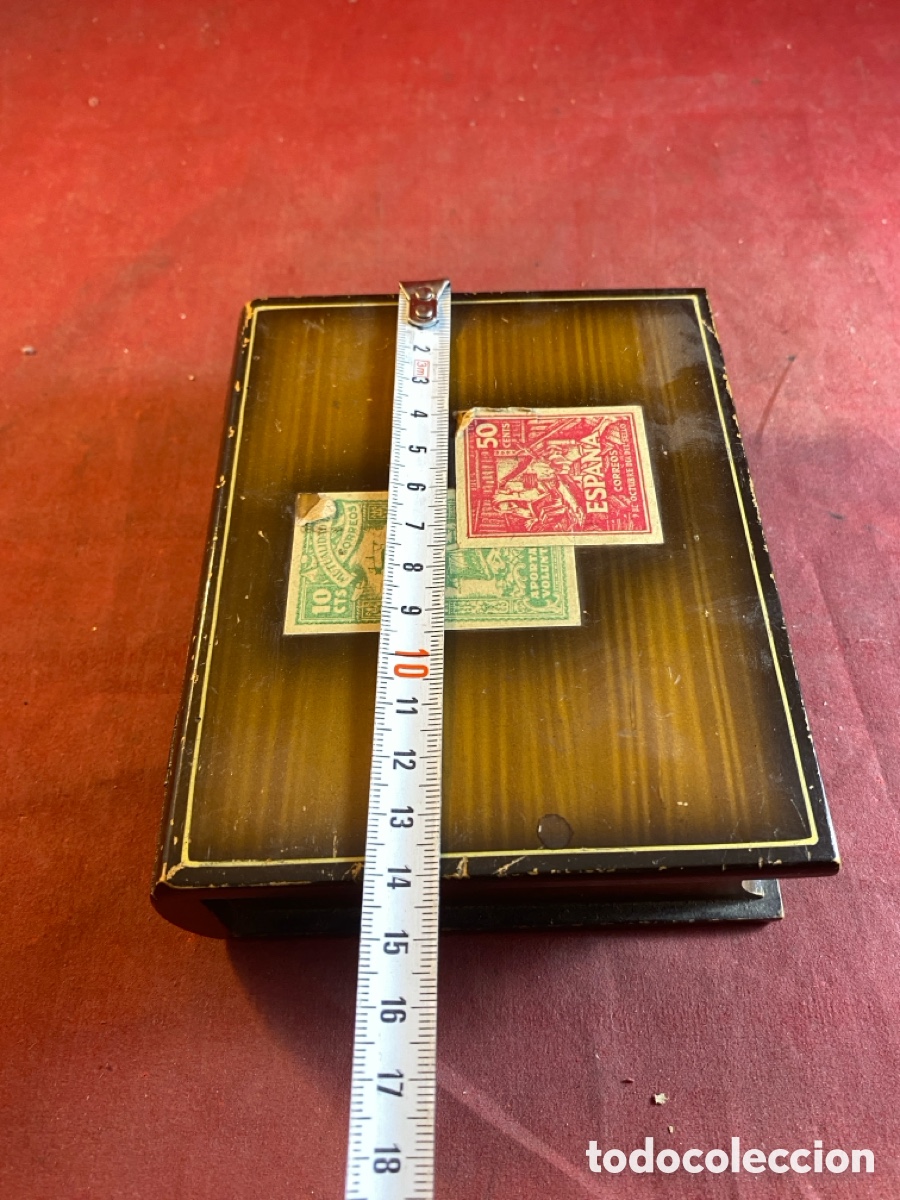 Antig&uuml;edades: Cajita madera para sellos - Foto 4